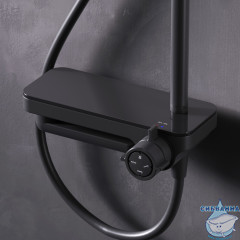 Душевая система AM.PM Like 220 1 режим F0780722 (чёрный матовый)