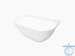 Ванна из литьевого мрамора New Line Sanitary Эдем 170х90 (с полкой без перелива)