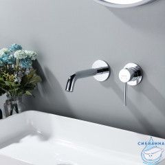 Смеситель для раковины встраиваемый Aquatek Европа AQ1313CR (хром)