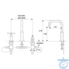 Смеситель для раковины Jacob Delafon Purist E144063-CP