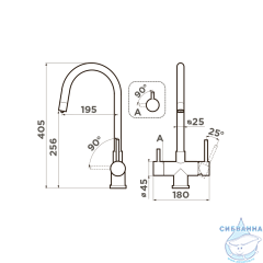 Смеситель для кухни Omoikiri Akita 4994354 (графит)