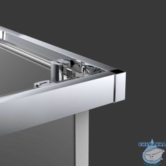Душевое ограждение Vincea Альфа 80x80 профиль хром, стекло прозрачное VSS-3AL800CL