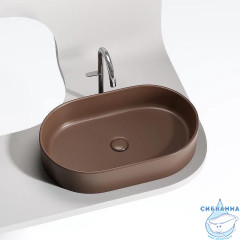  Раковина на столешницу 61 см Ceramicanova Element CN6048MDB (коричневый)