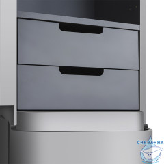 Шкаф пенал Am.Pm Sensation 40 L серый шелк