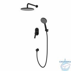 Душевая система Azario Vise 230 1 режим AZ-VSA248330PA+82KPA (черный матовый)