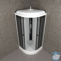 Душевая кабина Тритон Грей 90x90 А профиль белый, стекло грей Щ0000067300