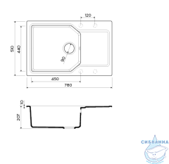 Кухонная мойка Omoikiri Yonaka-78-LB-DC темный шоколад 4993340