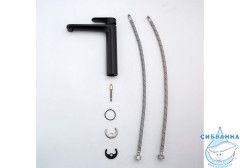 Смеситель для раковины Aquatek Ника AQ1804MB (черный матовый)