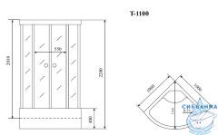 Душевая кабина Timo Standart T-1100 100х100