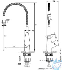 Смеситель для кухни Lemark Linara LM0413C (хром)