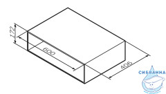 Шкаф открытый AM.PM Gem 60 орех