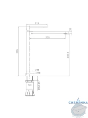 Смеситель для раковины Raglo R10.15.09 (графит)