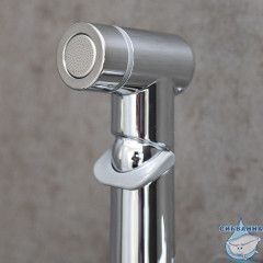 Встраиваемый смеситель с гигиеническим душем Lemark Allegro LM5920CW (хром/белый)