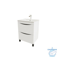Тумба с умывальником, напольная, 60 см, белая, Cloud, IDDIS, CLO60WFi95K
