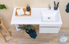 Раковина на стиральную машину Aquanet Даллас 130 R 235502