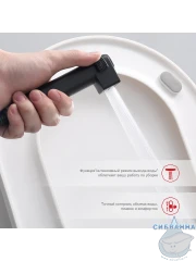 Смеситель Raglo R24.56.06 с гигиеническим душем (черный)