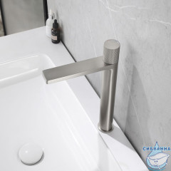 Смеситель для раковины Abber Rund AF8711SP (без донного клапана) (сатин)