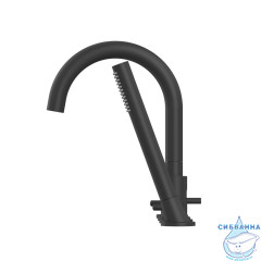 Смеситель для ванны на борт Omnires Y Y1232BL (чёрный полуглянец)