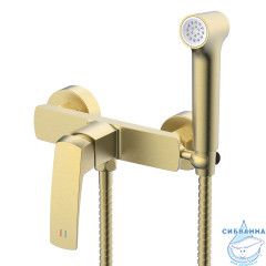 Смеситель с гигиеническим душем Azario Conda AZ-K2511MG (золото матовое)