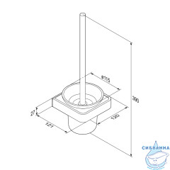 Ершик для унитаза Damixa Jupiter DA7733300