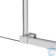 Дверь в нишу Vincea Slim Soft 100 профиль хром, стекло прозрачное VDS-1SS100CL