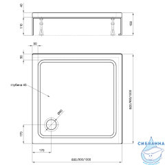 Акриловый поддон Aquatek 100x100 DPA-0000003