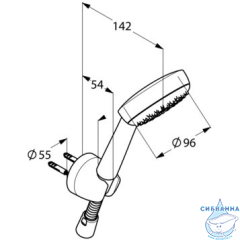 Pучной душ Kludi Logo 6801005-00