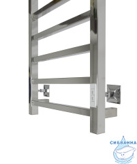 Полотенцесушитель электрический Санприз Квадро П8 40Х80 U (хром) (подключение универсальное)