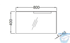 Зеркало Jacob Delafon Stillness 80 с подстветкой EB2007-NF