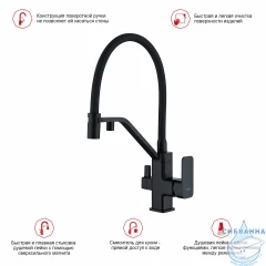 Смеситель для кухни Raglo R85.62.06 (черный)