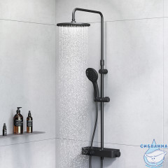 Душевая система AM.PM Inspire V2.0 F0750A422 1 режим (черный матовый)