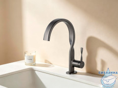 Смеситель ABBER Tanz AF8C11GM для раковины, оружейная сталь