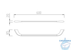 Полотенцедержатель ABBER Nord AA1552B