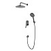 Душевая система Azario Vise 230 1 режим AZ-VSA248330AJ+82KAJ (графит)