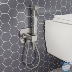 Встраиваемый смеситель с гигиеническим душем Iddis 004SBS0i08 (хром)