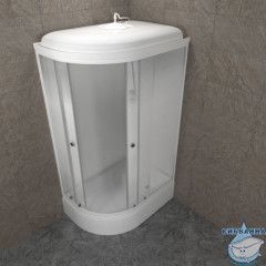 Душевая кабина Тритон Коралл R 120х80 В профиль белый, стело лайт Щ0000068948