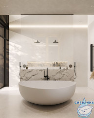 Ванна из искусственного камня ABBER Stein AS9608 180x130