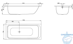 Стальная ванна Bette Select 170x75
