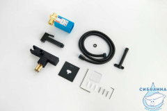 Смеситель с гигиеническим душем Aquatek Либра AQ1028MB (черный матовый)