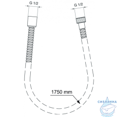 Душевой шланг Ideal Standard 175 см (хром) BF175AA