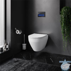 Инсталляция AM.PM с кнопкой смыва в комплекте с унитазом AM.PM Spirit V2.0 c сиденьем Soft close (микролифт) IS450A38.701700