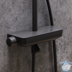 Душевая система Damixa Scandinavian Pure 936730300 (черный матовый)