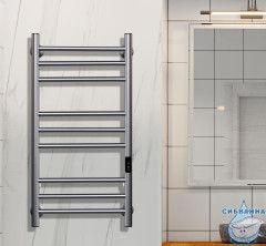 Полотенцесушитель электрический Indigo Line Trinity П9 (с таймером) 40х80 графит (с возможностью скрытого подключения, подключение R/L)