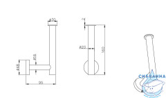Держатель туалетной бумаги Aquatek Вега AQ4007CR