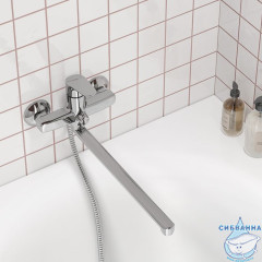 Смеситель для ванны с длинным изливом с керамическим дивертором Zodiac, IDDIS, ZODSBL2i10WA