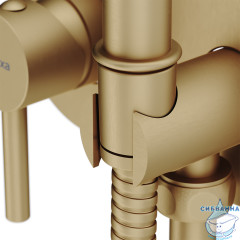 Встраиваемый смеситель с гигиеническим душем Damixa Option 214000000 (бронза)