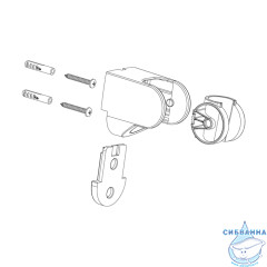 Держатель душа настенный Milardo 360CP00M53