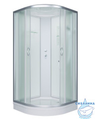 Душевая кабина Erlit ER3508P-C3 RUS 80x80 профиль хром, стекло матовое