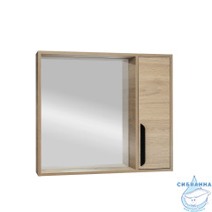 Зеркальный шкаф Viant Кёльн 80 светлое дерево VKEL80SD-ZSH