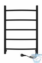 Полотенцесушитель электрический Indigo Arc П5 40х60 черный муар (с возможностью скрытого подключения, подключение R/L)